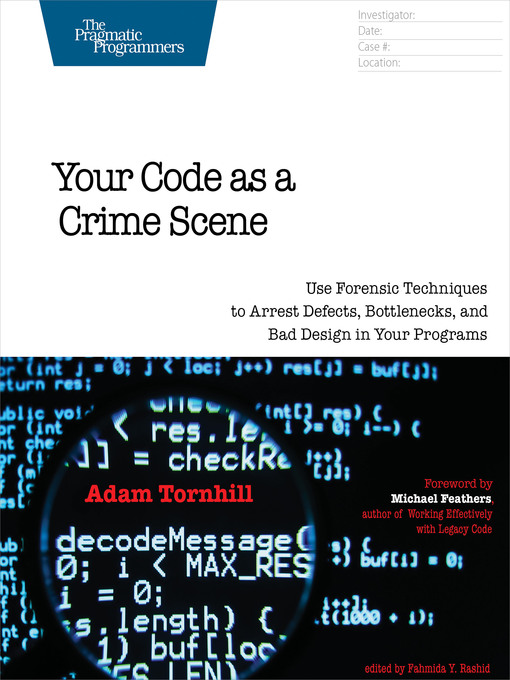 Title details for Your Code as a Crime Scene by Adam Tornhill - Available